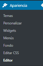 Editor de wordpress
