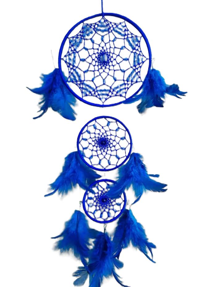 Large 3-Tier Blue Dreamcatcher