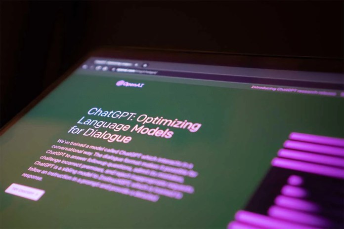 An image of ChatGPT platform