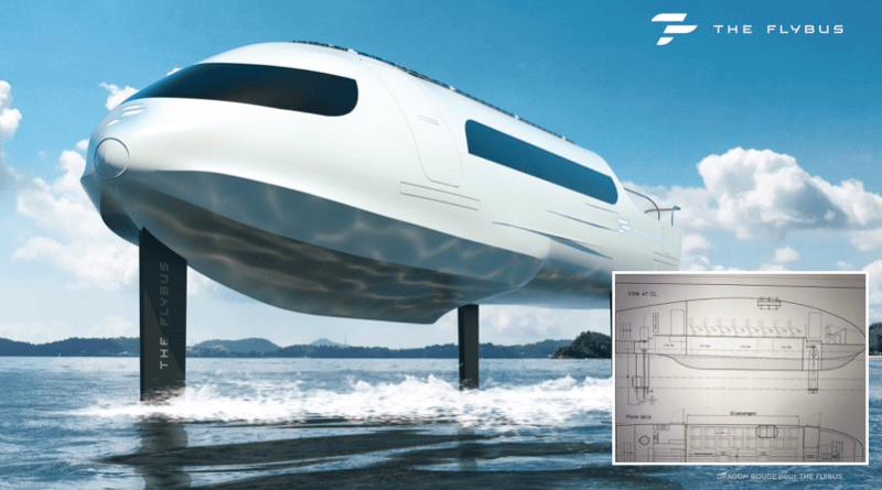 Flybus Spring Construction FlyBus. SeaBubbles' new hydrofoil electric ferry? - Plugboats