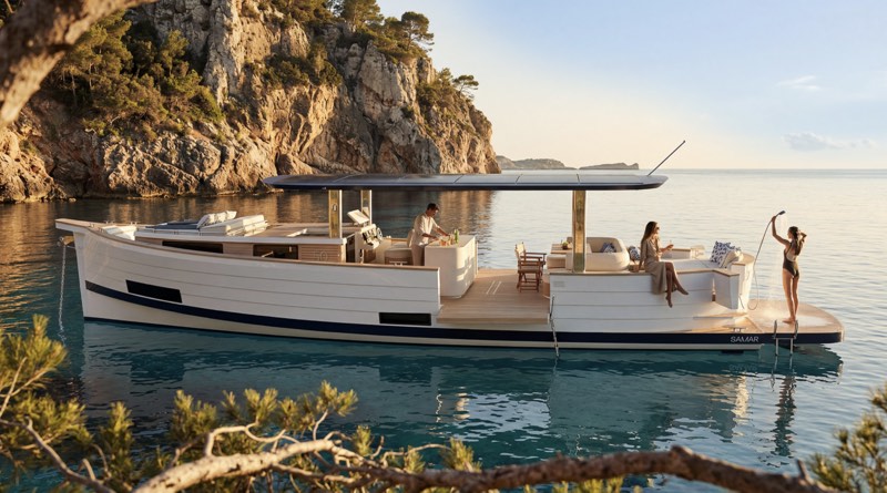 New SAMAR solar electric yacht marries 21st century tech with timeless Mediterranean hull - Plugboats