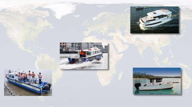 ExploMar high performance electric outboards making international waves: Europe, Asia, Africa, Oceania,