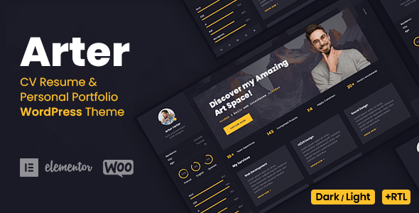 Arter - CV Resume WordPress Theme
