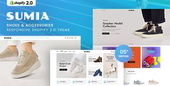 Sumia - Shoes & Accessories Responsive Shopify 2.0 Theme