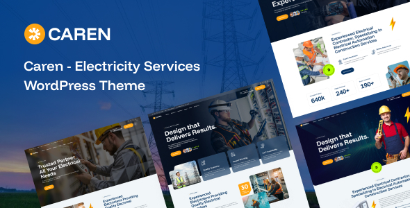 Caren - Electricity Services WordPress Theme