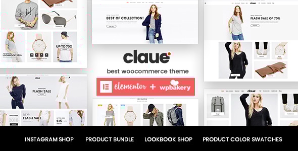 Claue - Clean, Minimal Elementor WooCommerce Them