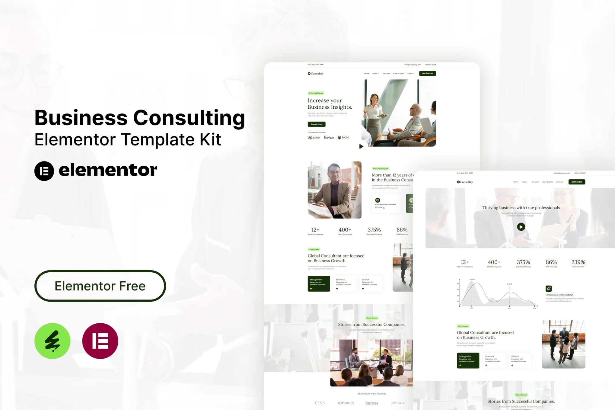Business Consulting Elementor Template Kit