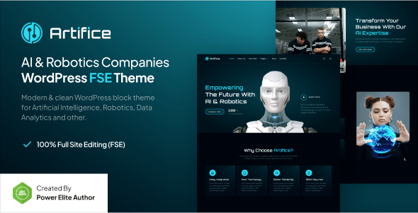 AI & Robotics Company WordPress Theme