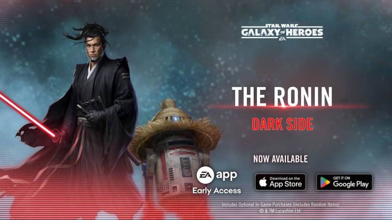 Ronin and R5-D56 in Galaxy of Heroes / EA