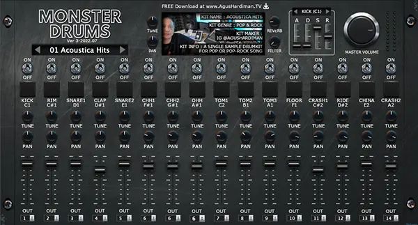 Monster Drum Plugin Nation - Desktop Light Patterns for Desktop