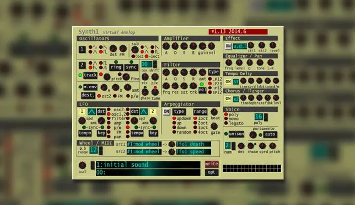 Synth1 Plugin Nation - Mobile Dark Images for Desktop