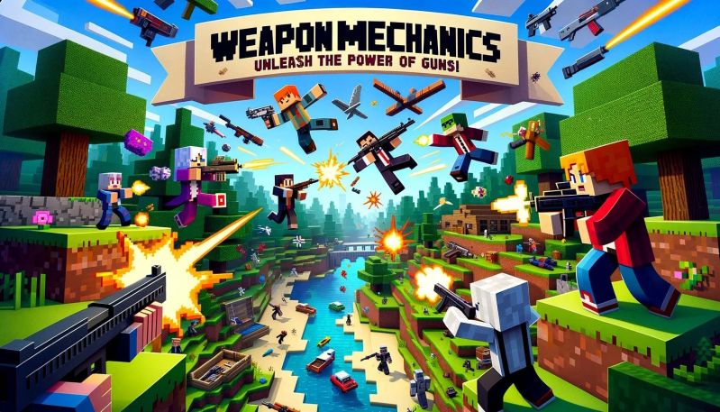 Weaponmechanics Guns In Minecraft Pluginify - Geometric Wallpapers - Perfect Desktop Collection