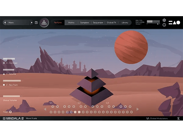 Random Ring Modulation Mntra Instruments - Classic Geometric Illustration - Full HD