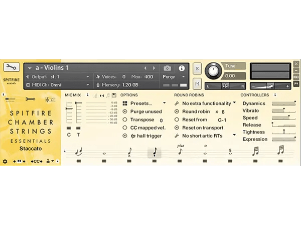 Spitfire Chamber Strings Essentials Spitfire Audio - Light Textures - Gorgeous Ultra HD Collection