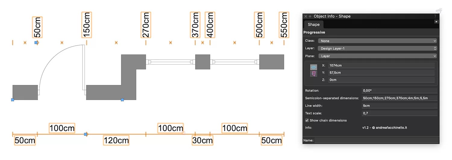 Progressive plugin for Vectorworks