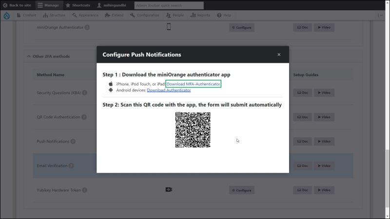 Drupal 2fa Configure Method Knowledge Base Miniorange - Gradient Pictures - Stunning Desktop Collection