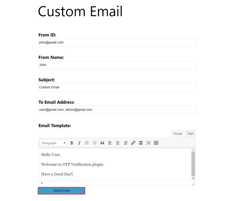 Configure Quick Send Notification In Otp Verification Plugin On Wordpress - Best Space Arts in HD