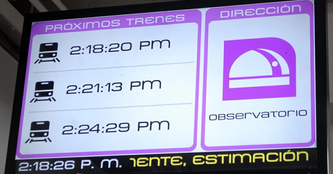 Tiempor eal linea uno del metro