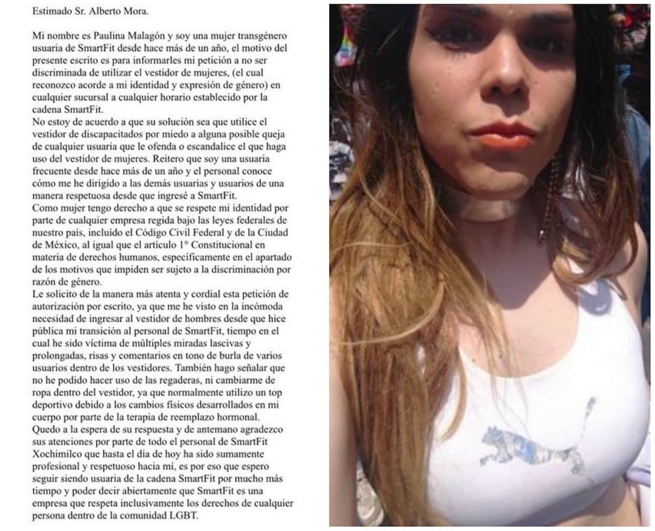 Una mujer transgénero denunció discriminación en un gimnasio