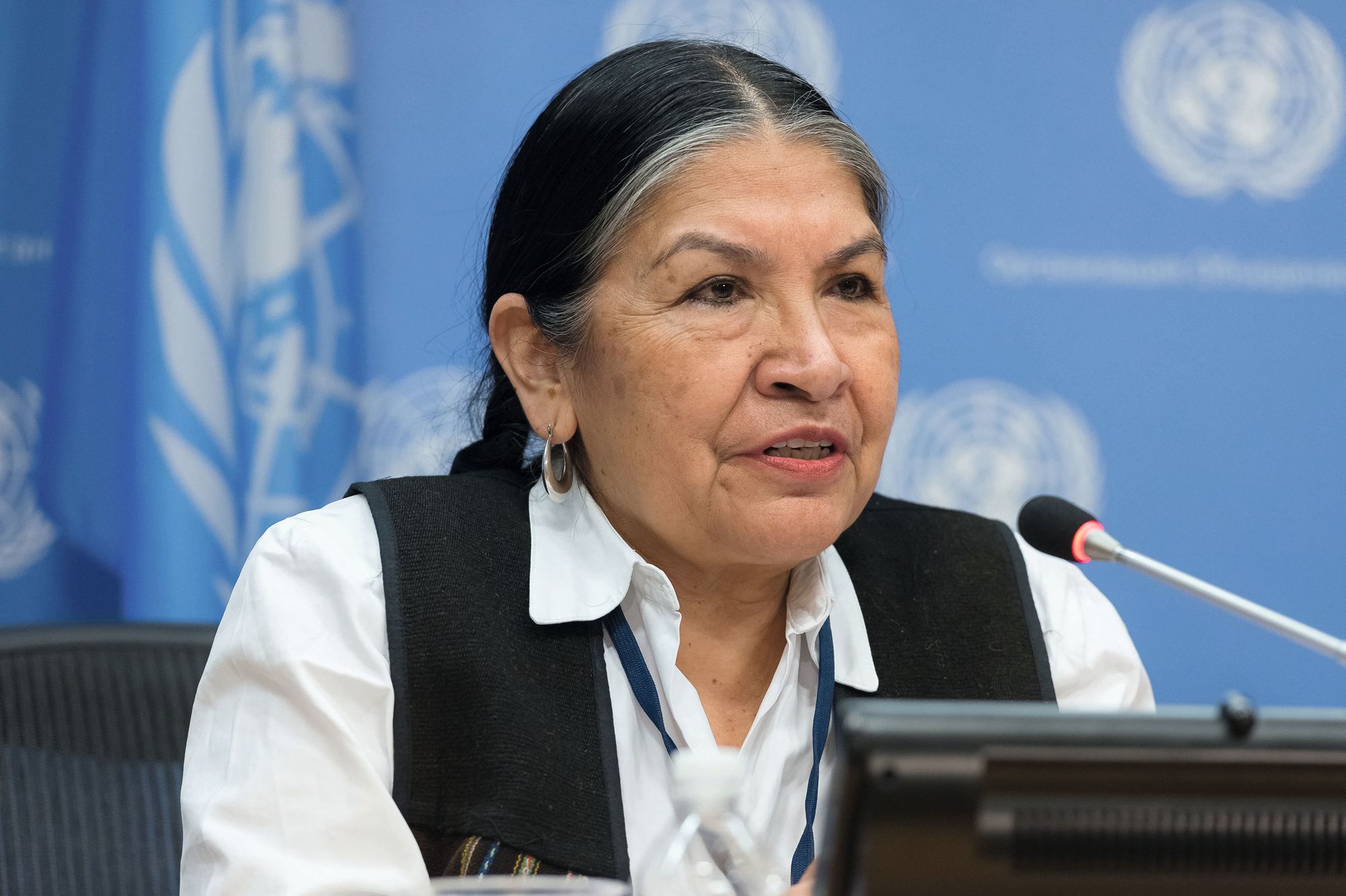 Tarcila Rivera, una de las feministas más destacadas de la década.
