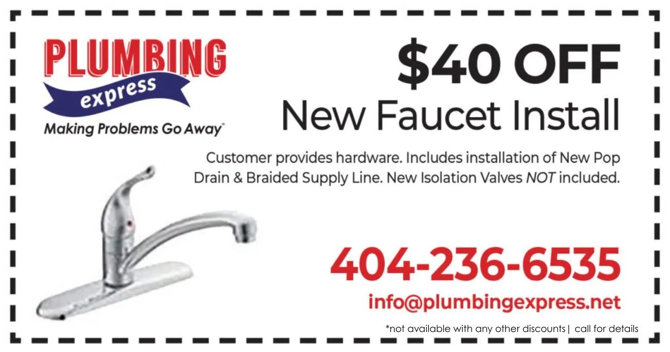 New Faucet Install Coupon