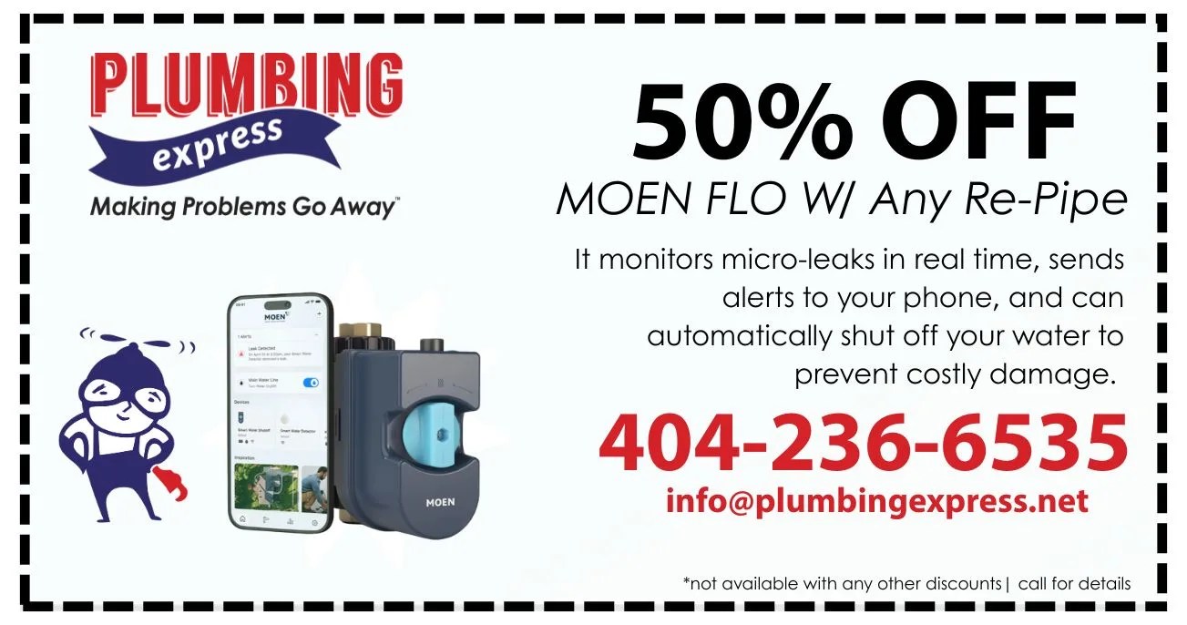 Moen Flo W/ Any Re-Pipe Coupon