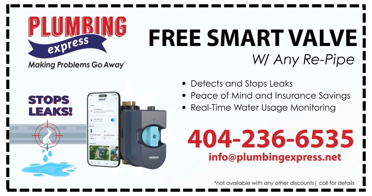 Free Smart Valve W/ Any Re-Pipe Coupon