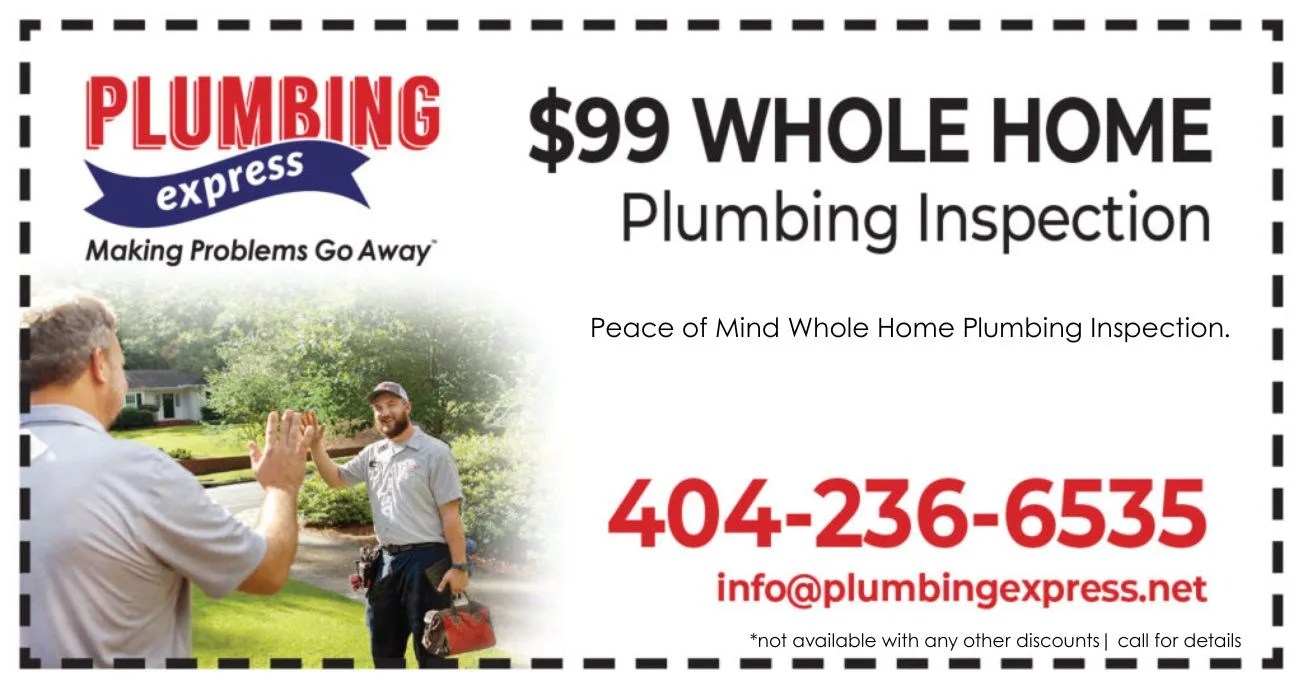 Whole Home Plumbing Inspection Coupon