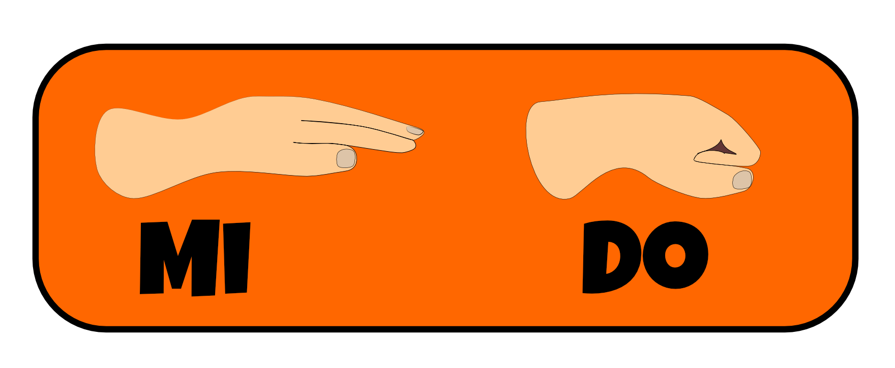 mi do graphic with Curwin hand signals
