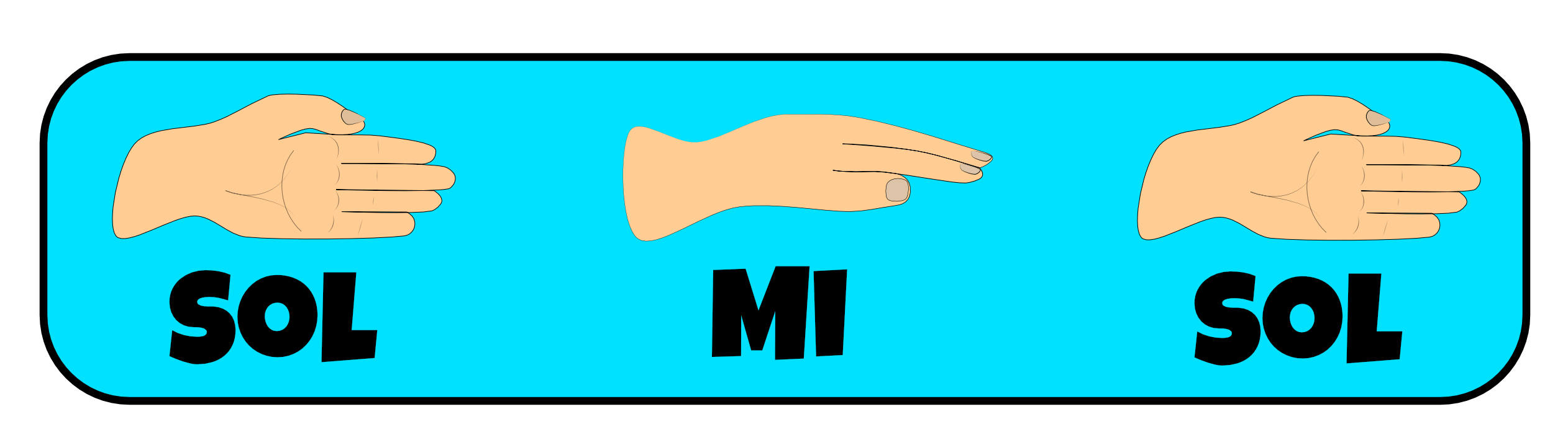 sol mi sol image with Curwin Hand sign