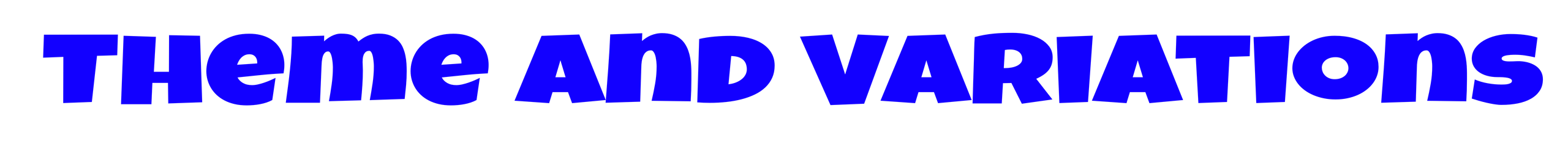Theme and Variation images