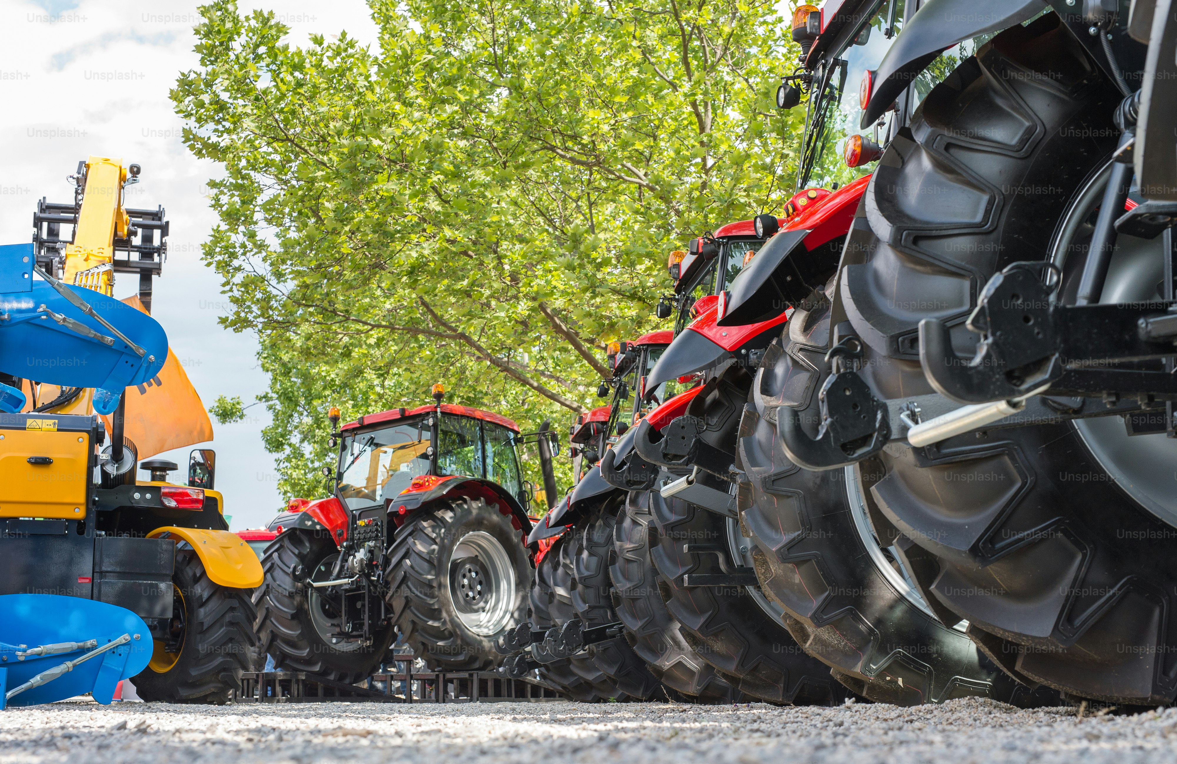 Agricultural Machinery In Agricultural Fair Photo Industry Image On