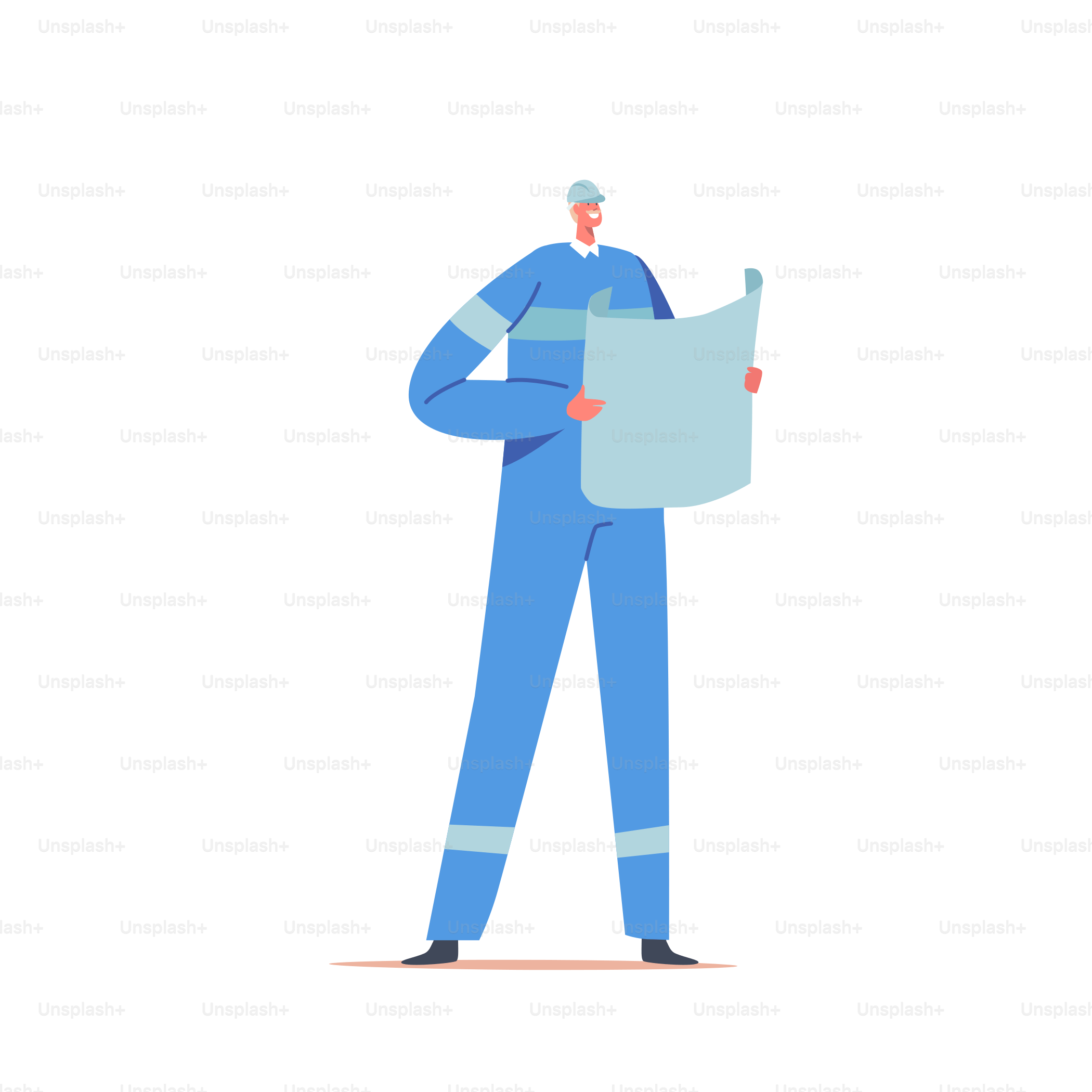 Professional Architecture Constructor Worker Vector Image - Premium Nature Pattern Gallery - Desktop