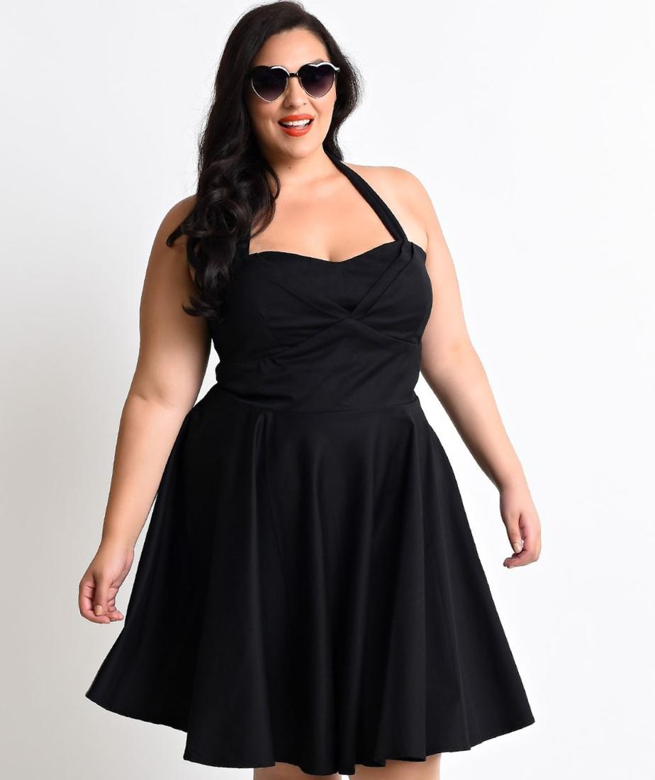 Edgars black halter dress plus size chart street online
