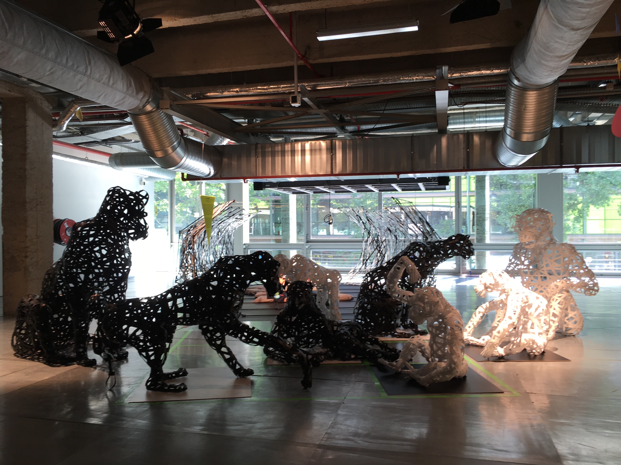 installation Jungle Battle, dans le cadre de l'expo PLAY! aux Docks, été 2016