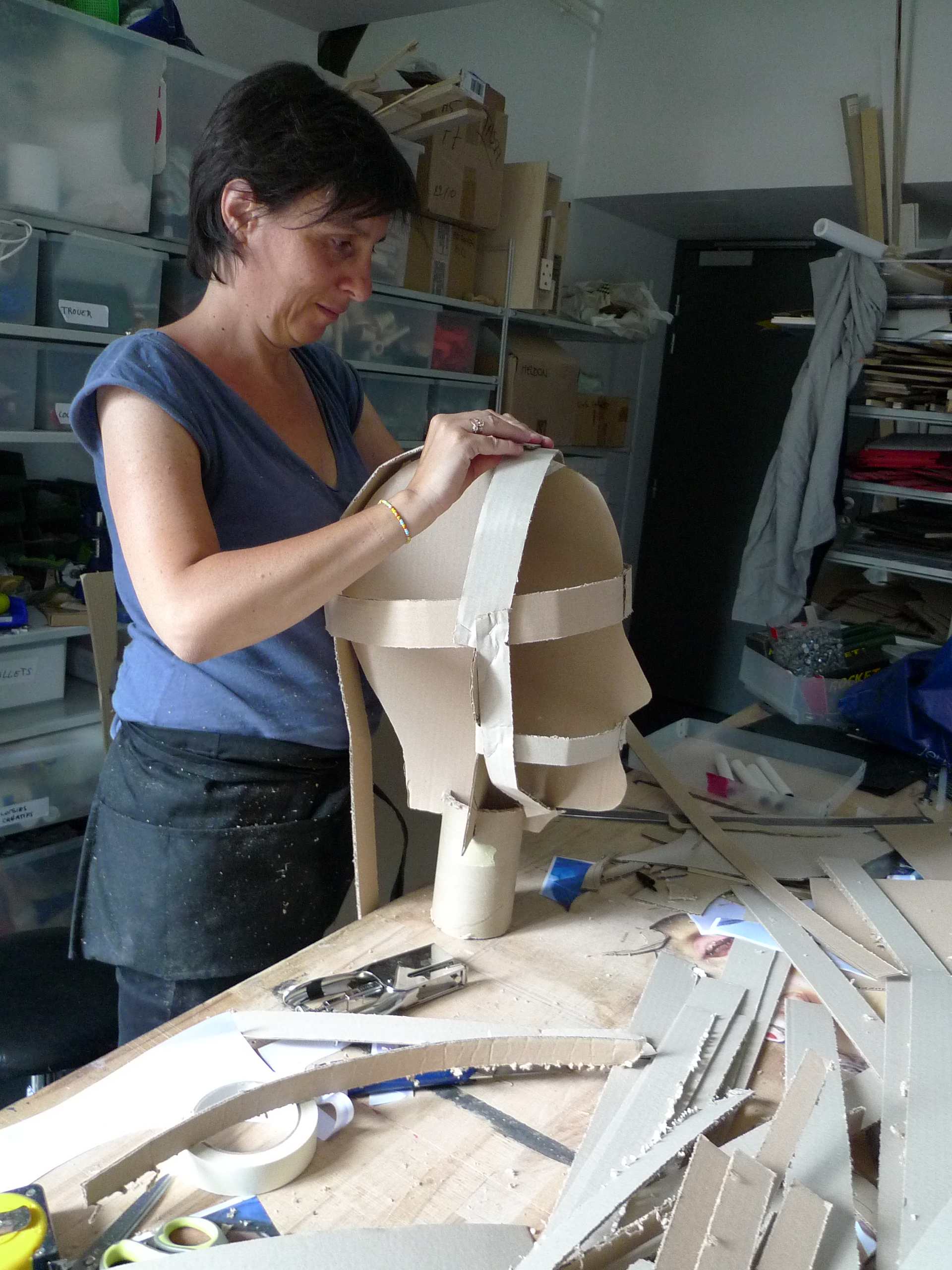 fabrication de la tête du joueur de foot