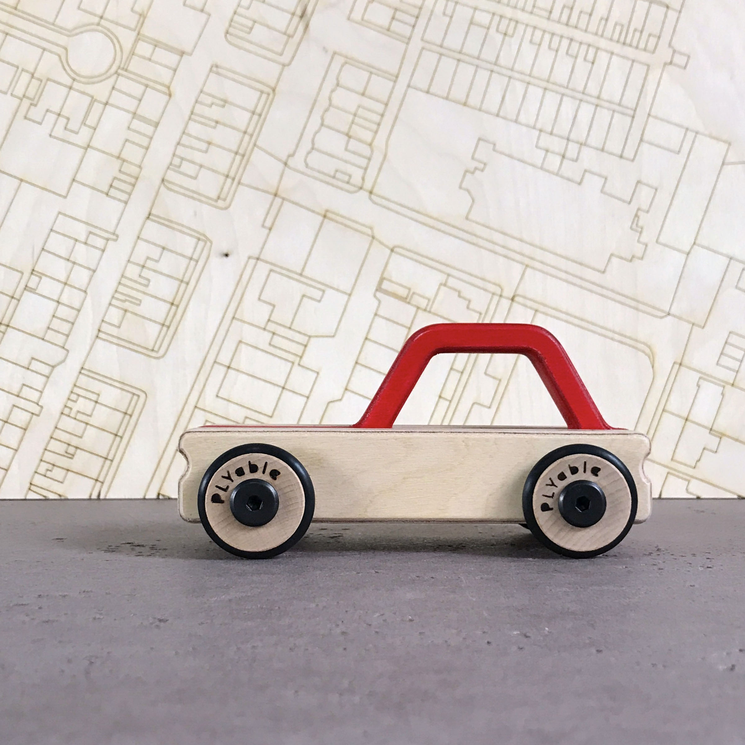 plywood toy car