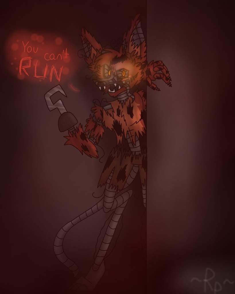 photo Nightmare Foxy Fanart you can t run nightmare foxy
