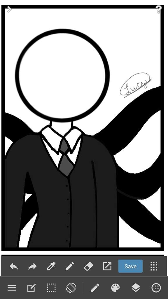 photo Slenderman Dibujos De Creepypastas Faciles slenderman creepypastas amino amino