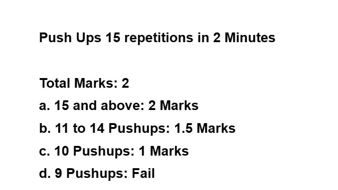 PMA Physical Test 