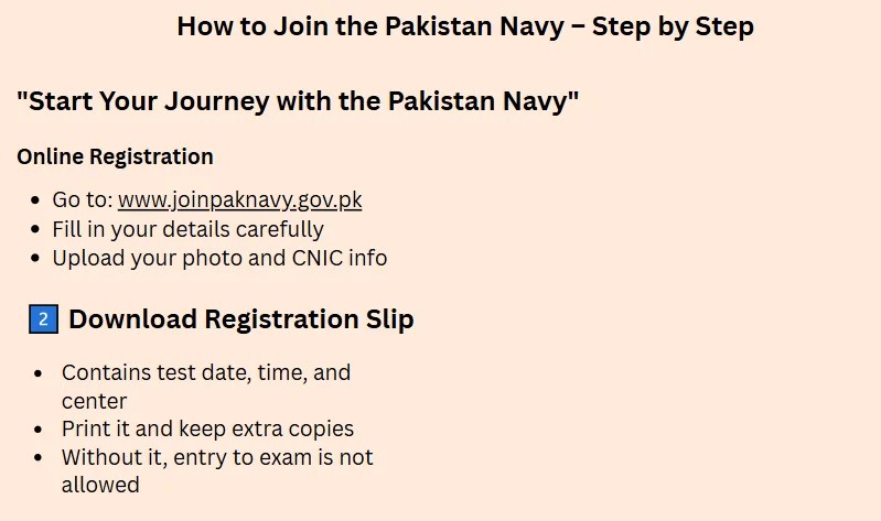 How to join pak navy