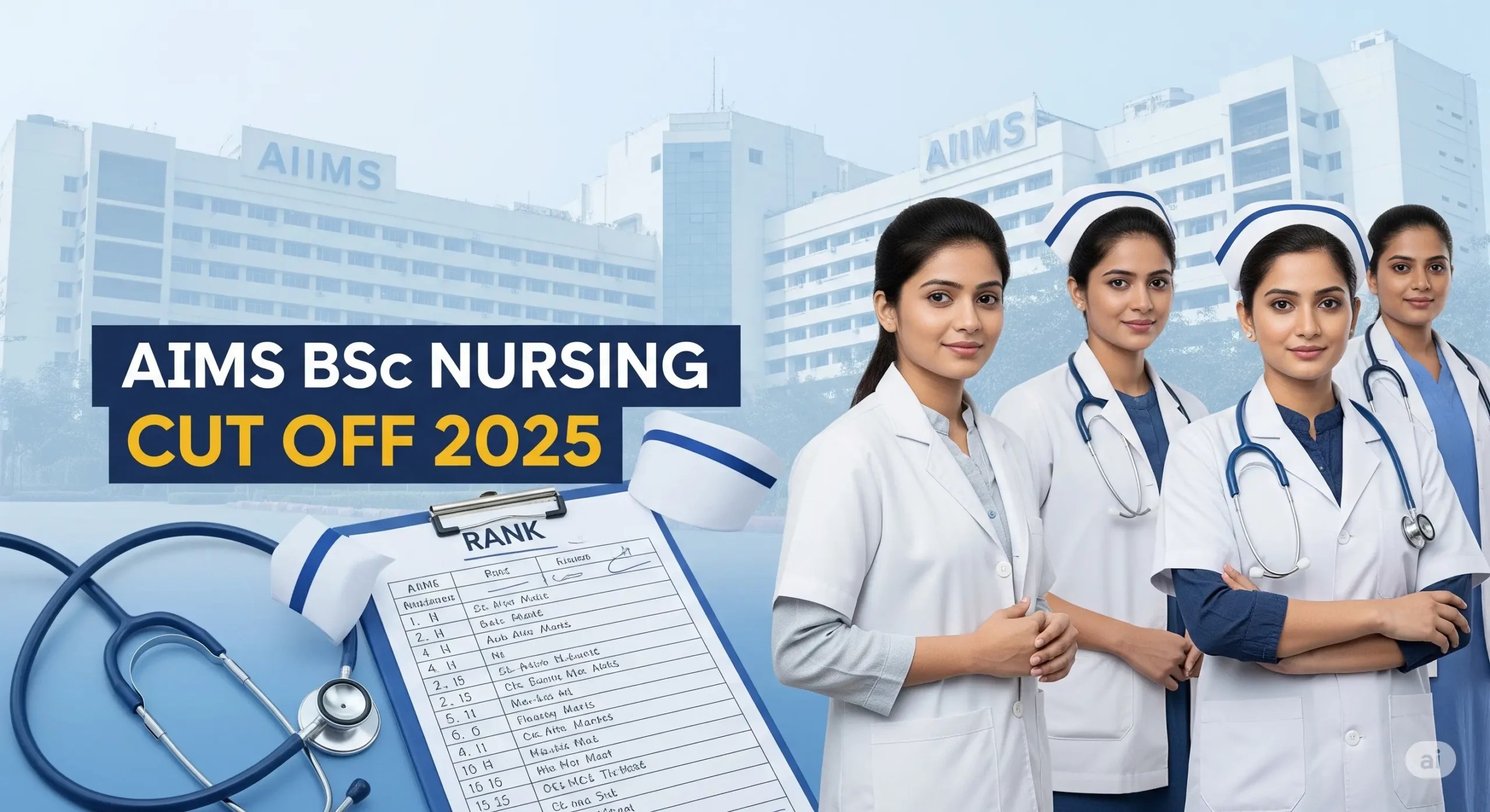 AIIMS BSc Nursing Cut Off 2025