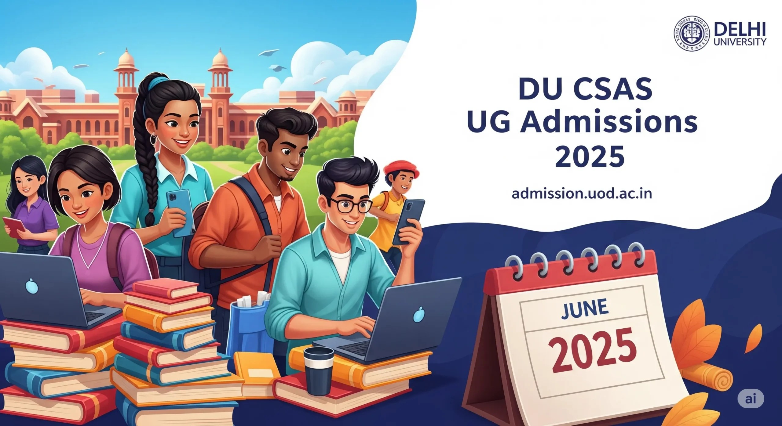 DU CSAS UG 2025 admission portal live @admission.uod.ac.in: here’s how to apply