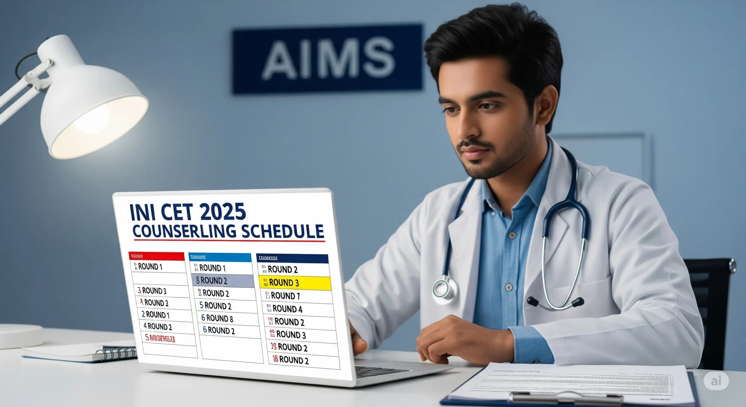 INI CET 2025 Counselling Dates