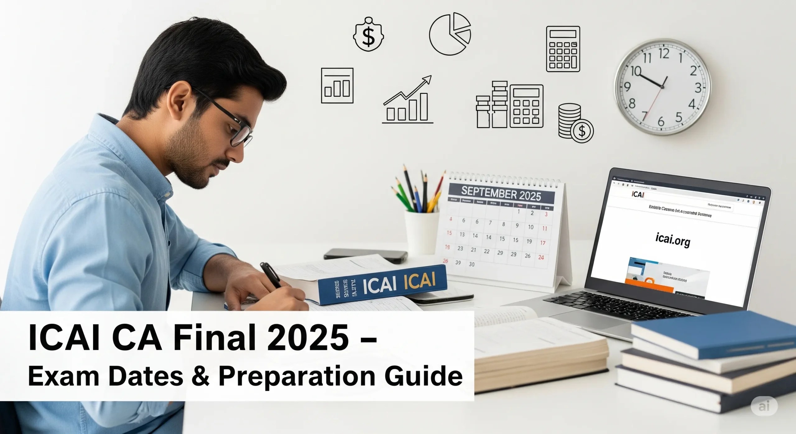 ICAI CA September 2025 exam timetable