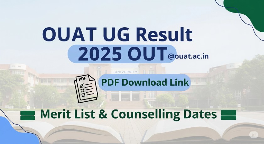 OUAT UG Result 2025 PDF Download Link Official ouat.ac.in