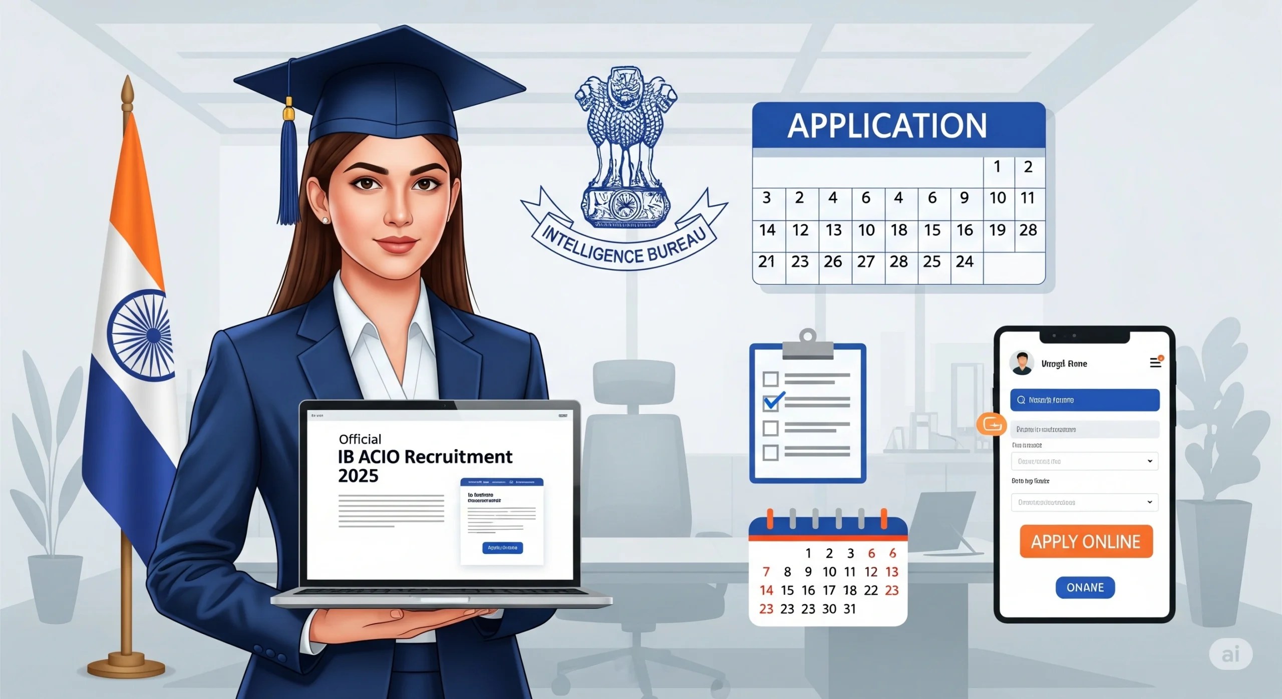 IB ACIO Recruitment 2025 Notification PDF Download Apply Online