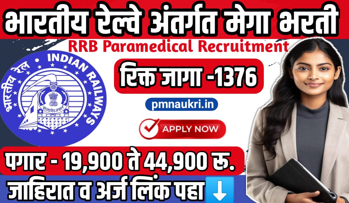 RRB Paramedical Recruitment 2024