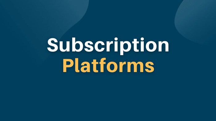 Subscription platform publisher