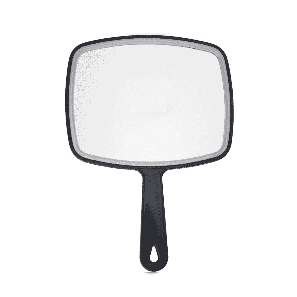 Black Handheld Mirror for Makeup